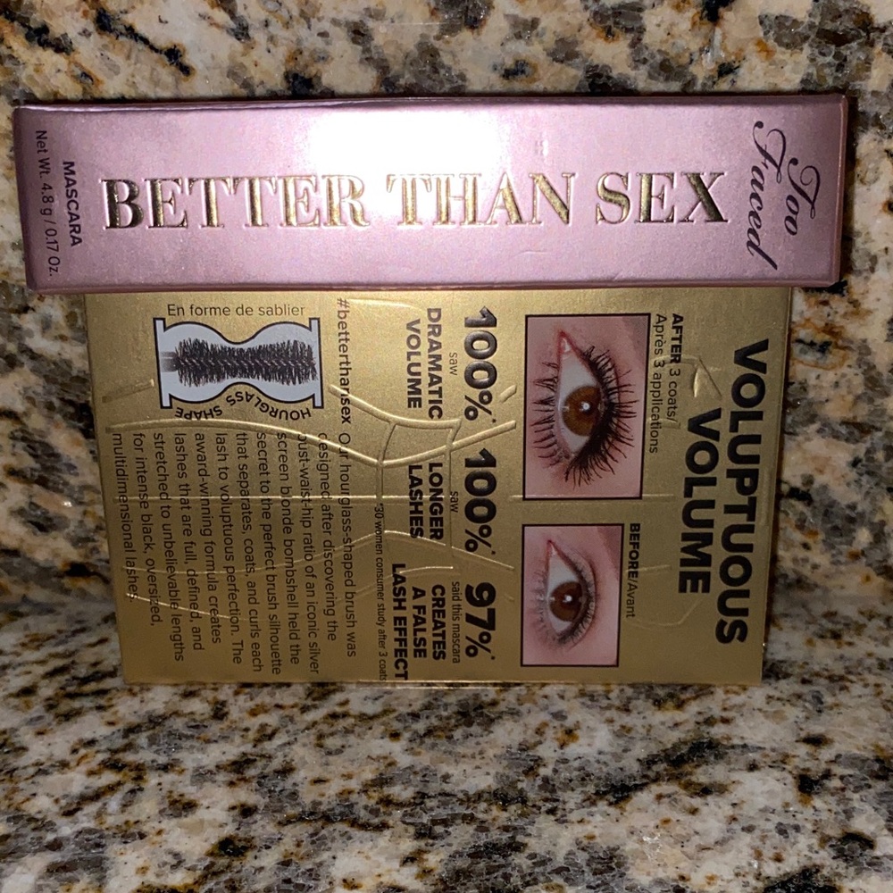 New Too Faced Better than Sex Mascara, travel size,  volume, 💯 longer lashes